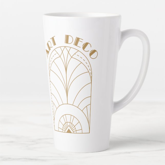 Caneca De Café Latte Art Deco (Direita)