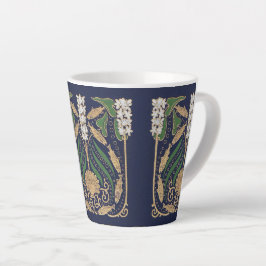 Caneca De Café Latte Art Nouveau Costa Marinha Conchas