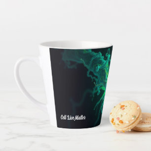 Caneca De Café Latte Arte Científica de Células Biológicas de Enfermeir