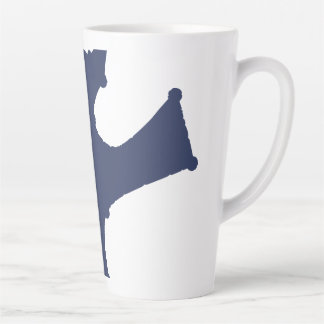 Caneca De Café Latte Arte de Linha de Constelação Minimalista