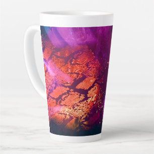 Caneca De Café Latte Arte de Luxo Inspirado na Aurora