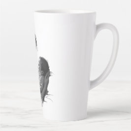 Caneca De Café Latte Arte de mãe e bebê