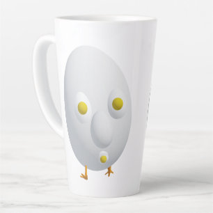 Caneca De Café Latte Arte de Ovo RG RA