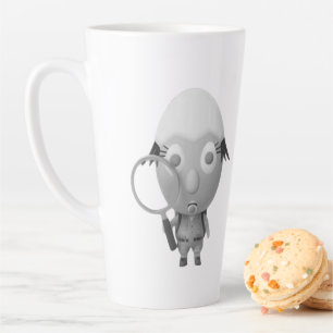 Caneca De Café Latte Arte de Ovo RG RA