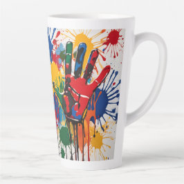 Caneca De Café Latte Arte do Seu Filho Única Personalizada
