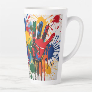 Caneca De Café Latte Arte do Seu Filho Única Personalizada