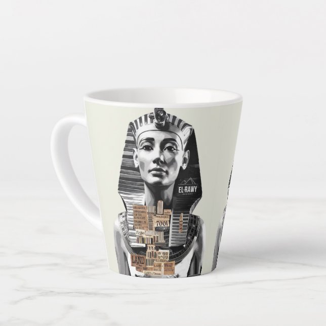 Caneca De Café Latte arte egípcia #civilização (Ângulo esquerdo)