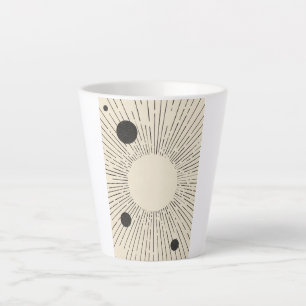 Caneca De Café Latte Arte Espacial Retro