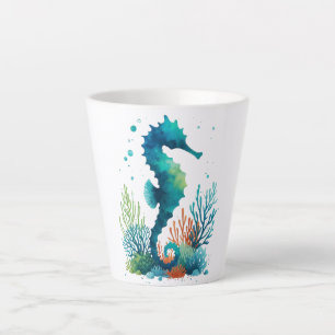 Caneca De Café Latte Arte marítima náutica/praia/costeira