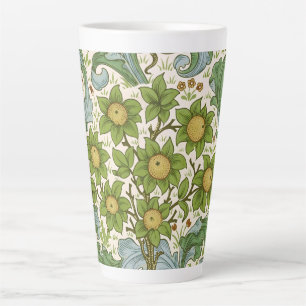 Caneca De Café Latte Arte Nova do Padrão do Pomar de William Morris