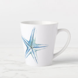 Caneca De Café Latte Arte por Aquarela Azul Costeiro