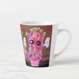 Caneca De Café Latte Arte por Micheal Baby Groot Mug
