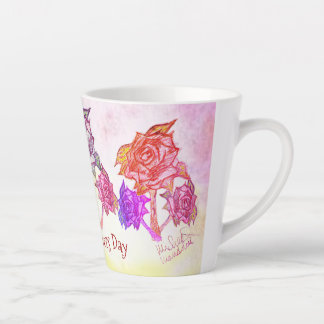 Caneca De Café Latte Arte por Micheal Latte Dia de as mães Mug
