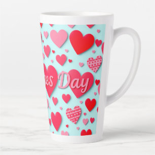 Caneca De Café Latte Arte romântica