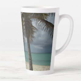 Caneca De Café Latte Aruban Beach I Linda cena natural
