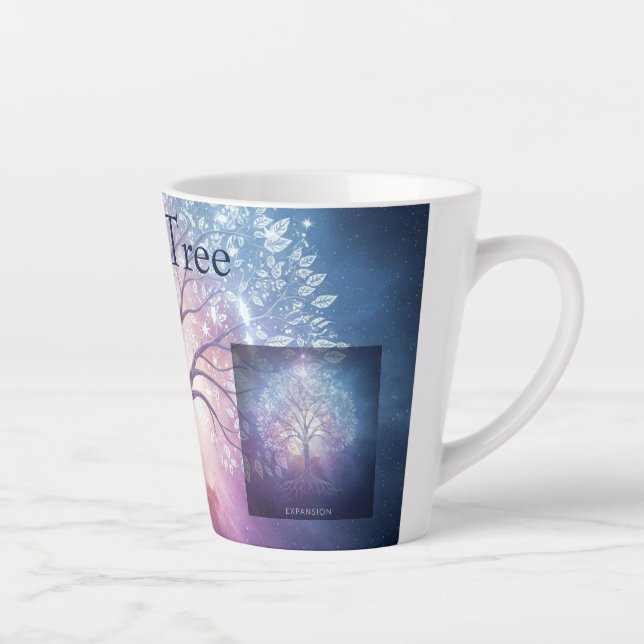 Caneca De Café Latte Árvore da Vida (Direita)