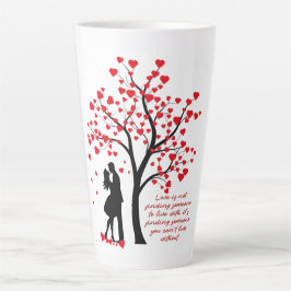 Caneca De Café Latte Árvore de amor