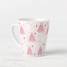 Árvore de Natal Rosa-doce Latte Mug