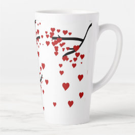 Caneca De Café Latte Árvore do Coração