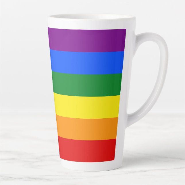 Caneca De Café Latte As cores do arco-íris (Direita)