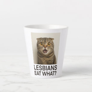 Caneca De Café Latte As lésbicas Comem O Quê Engraçado