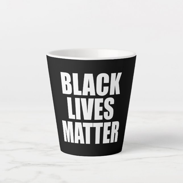 Caneca De Café Latte As Vidas Negras Importam (Frente)