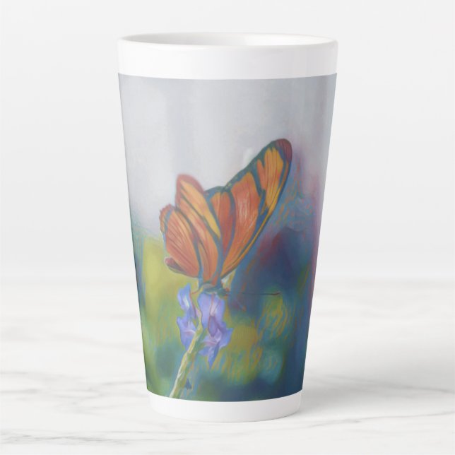 Caneca De Café Latte Asa de Borboleta Latte (Frente)