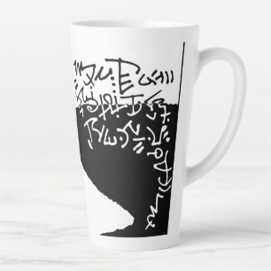 Caneca De Café Latte Asemia Propriedades do Lago Geranium