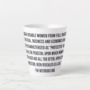 Caneca De Café Latte Aspas Rbg, Rbg Mug, Ruth Bader Ginsburg