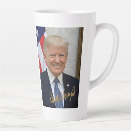 CANECA DE CAFÉ LATTE ASSINADO PELO PRESIDENTE TRUMP MUG