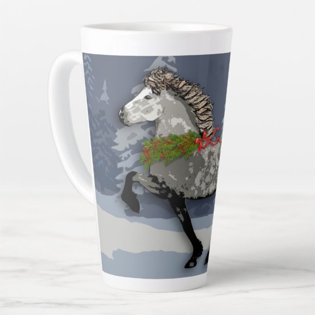 Caneca De Café Latte Astrid para as Festas de Fim de Ano  (Ângulo esquerdo)