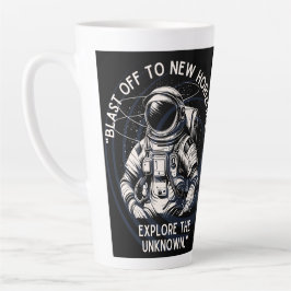 CANECA DE CAFÉ LATTE ASTRONAUT CITOTE , SAIU PARA NOVO HORIZONTE