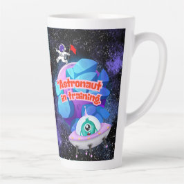 CANECA DE CAFÉ LATTE ASTRONAUTA EM TREINAMENTO