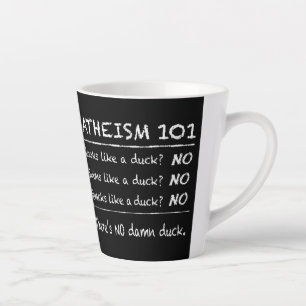 CANECA DE CAFÉ LATTE ATEISMO 101 - CAFÉ MUG