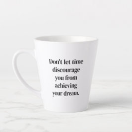 Caneca De Café Latte Atingindo Seu Sonho Latte Mug