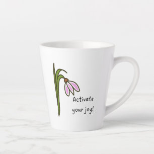 Caneca De Café Latte Ative Sua Alegria!