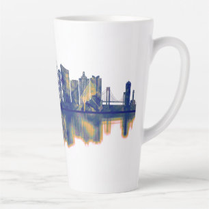 Caneca De Café Latte Atlantic City Skyline