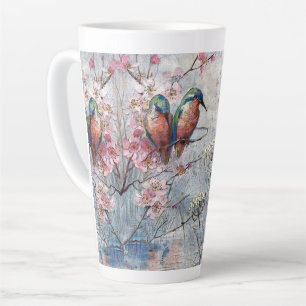 Caneca De Café Latte Atletas e Flores bonito Pintados
