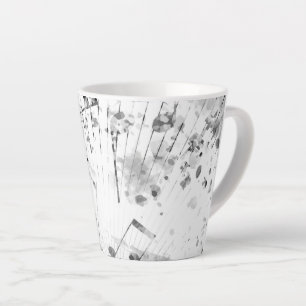 Caneca De Café Latte Atmosfera Musical 1