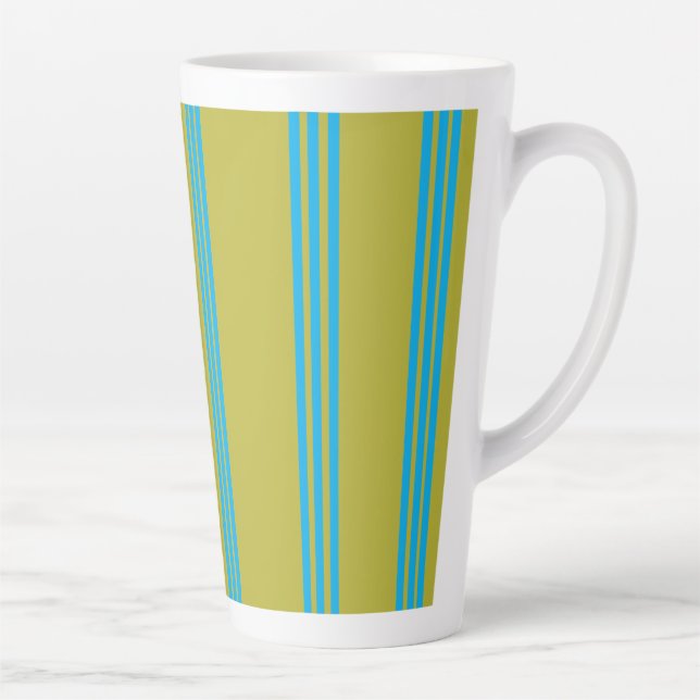 Caneca De Café Latte Aura de Oliva Azul (Direita)