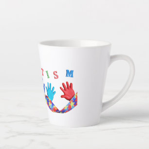 Caneca De Café Latte Autism