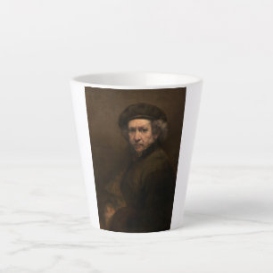 Caneca De Café Latte Autorretrato de Rembrandt: Pintor da Idade de Ouro