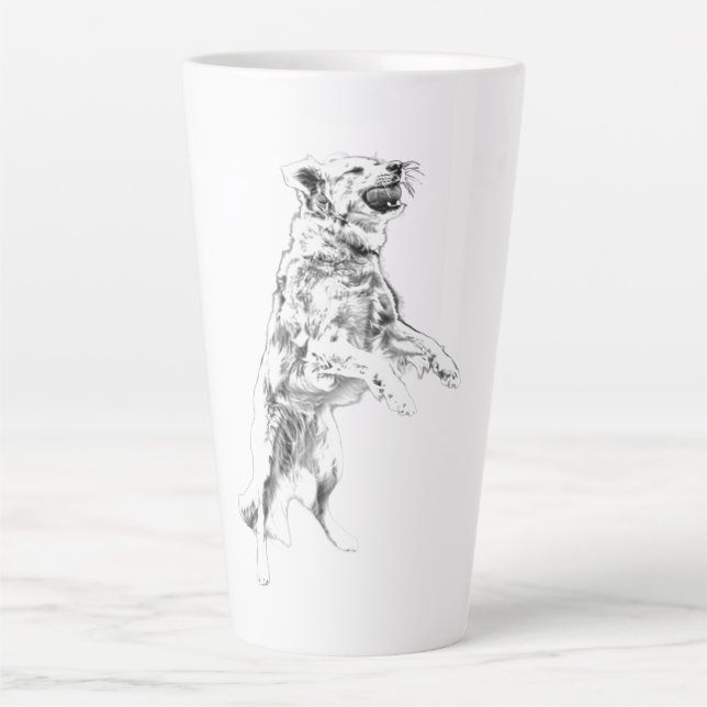 Caneca De Café Latte Autumn Chase Unlesed (Frente)