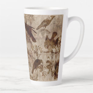 Caneca De Café Latte Aves