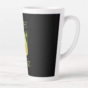 Caneca De Café Latte Avocado Sai Com Seu Guac Fora