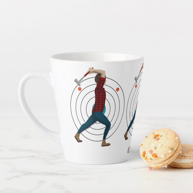 Caneca De Café Latte Ax Throwing (In Situ)