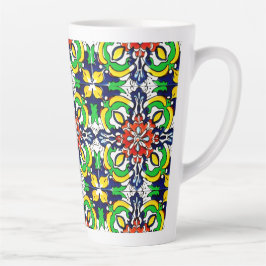 Caneca De Café Latte Azulejo mexicano Talavera Terracotta nº 7