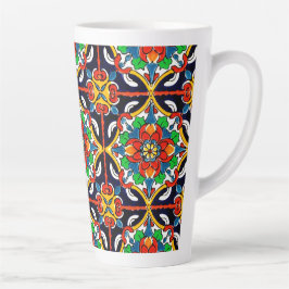 Caneca De Café Latte Azulejo mexicano Talavera Terracotta n.o 5