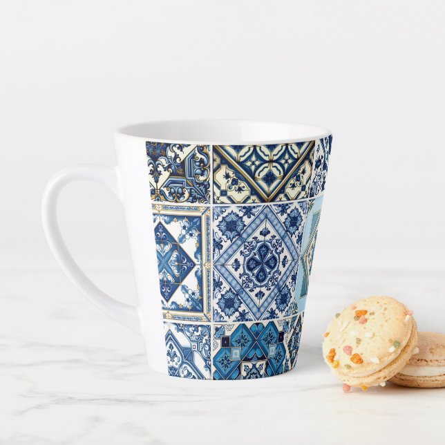 Caneca De Café Latte Azulejos do Mediterrâneo, Portugal, Azulejo, Majol (In Situ)