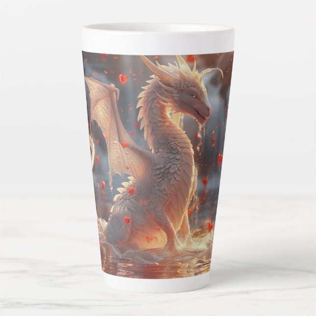 Caneca De Café Latte Baby Ice Dragon Arte Digital (Frente)